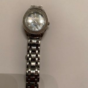 Invicta diamond and mother of pearl watch